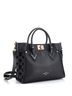 Louis Vuitton 100% Leather Black Louis Vuitton On My Side Tote Monogram Tuffetage Leather  One size - photo 3