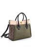 Louis Vuitton 100% Coatead Canvas Louis Vuitton On My Side Tote Leather with Monogram Canvas MM  One size - photo 3