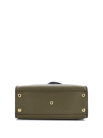 Louis Vuitton Louis Vuitton On My Side Tote Leather with Monogram Canvas MM  (view 2)