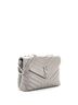 Saint Laurent 100% Leather Gray Saint Laurent Loulou Shoulder Bag Matelasse Chevron Leather Medium  One size - photo 3