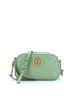 Gucci 100% Leather Green Gucci GG Marmont Shoulder Bag Matelasse Leather Small  One size - photo 1