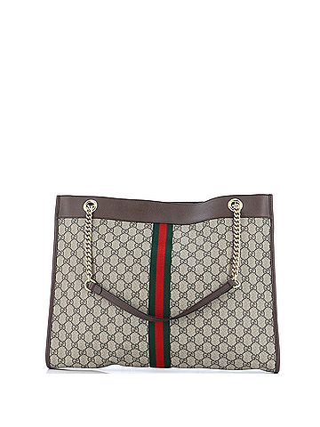 Gucci Gucci Rajah Chain Tote GG Coated Canvas Large  (view 2)