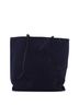 Prada 100% Cotton Blue Prada Logo Shopping Tote Denim and Linen Blend  One size - photo 4