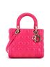 Christian Dior 100% Leather Pink Christian Dior Lady Dior Bag Cannage Quilt Lambskin Medium  One size - photo 1