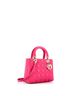 Christian Dior 100% Leather Pink Christian Dior Lady Dior Bag Cannage Quilt Lambskin Medium  One size - photo 3