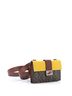 Fendi 100% Coatead Canvas Brown Fendi Baguette Convertible Pouch Canvas with Zucca Coated Canvas  One size - photo 3