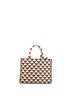 Prada 100% Canvas Brown Prada Symbole Shopper Tote Jacquard Small  One size - photo 4