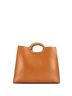 Fendi 100% Leather Brown Fendi Runaway Shopper Tote Perforated Leather Medium  One size - photo 4