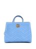 Gucci 100% Leather Blue Gucci GG Marmont Tote Matelasse Leather Small  One size - photo 1