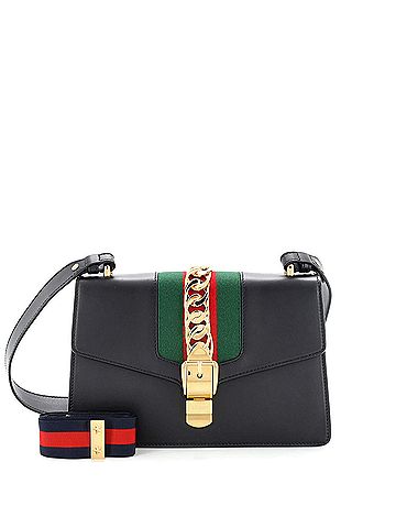 Gucci Gucci Sylvie Shoulder Bag Leather Small  (view 1)