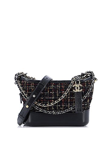 Chanel Chanel Gabrielle Hobo Quilted Tweed and Calfskin Small  (view 1)