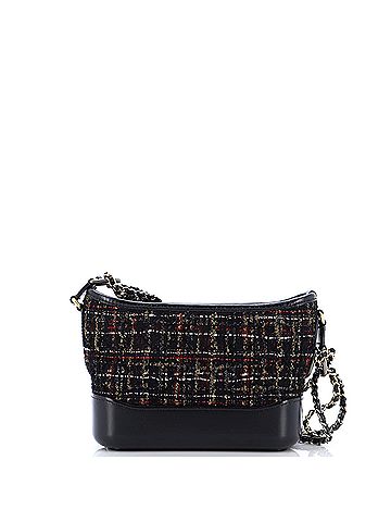 Chanel Chanel Gabrielle Hobo Quilted Tweed and Calfskin Small  (view 2)