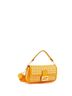 Fendi 100% Leather Orange Fendi Selleria Baguette NM Bag Woven Leather Medium  One size - photo 3