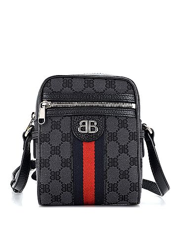 Balenciaga Balenciaga x Gucci The Hacker Project Zip Messenger Bag BB Canvas Mini  (view 1)