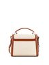 Saint Laurent 100% Canvas Tan Saint Laurent Cassandra Top Handle Bag Canvas with Leather Mini  One size - photo 4