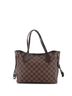 Louis Vuitton 100% Coatead Canvas Brown Louis Vuitton Neverfull Tote Damier PM  One size - photo 1