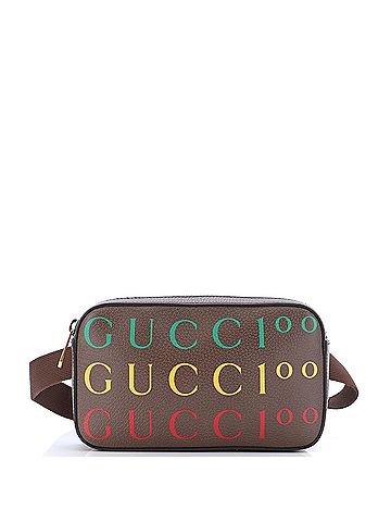 Gucci Gucci Aria 100th Anniversary Belt Bag Printed Leather  (view 1)