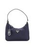 Prada 100% Leather Blue Prada Re-Edition 2005 Hobo Tessuto with Saffiano Leather Mini  One size - photo 1