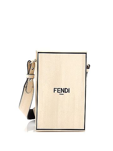Fendi Fendi Logo Vertical Box Crossbody Bag Leather  (view 1)