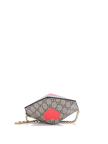Gucci Gucci Valentine's Day Heart Bag Printed GG Coated Canvas Small  (view 2)
