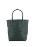 Bottega Veneta 100% Leather Green Bottega Veneta Open Tote Intrecciato Nappa with Leather Medium  One size - photo 1