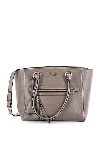 Prada Prada Front Pocket Convertible Tote Glace Calf Small  (view 1)
