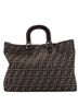 Fendi 100% Canvas Brown Fendi Vintage FF Handle Tote Zucca Canvas Large  One size - photo 1