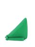 Prada 100% Leather Green Prada Triangle Logo Wristlet Pouch Embossed Saffiano Leather Mini  One size - photo 1