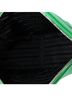 Prada 100% Leather Green Prada Triangle Logo Wristlet Pouch Embossed Saffiano Leather Mini  One size - photo 5