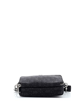 Christian Dior Christian Dior Double Zip Crossbody Pouch Oblique Nylon  (view 2)