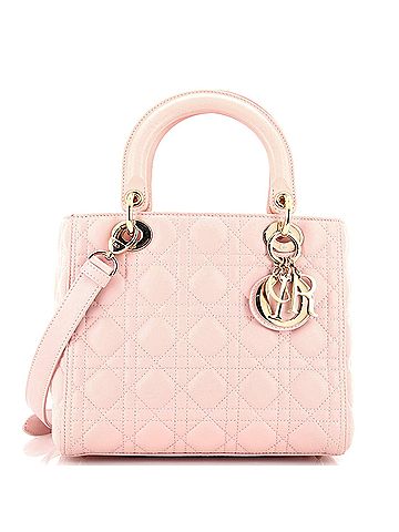 Christian Dior Christian Dior Lady Dior Bag Cannage Quilt Lambskin Medium  (view 1)