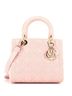 Christian Dior 100% Leather Pink Christian Dior Lady Dior Bag Cannage Quilt Lambskin Medium  One size - photo 1