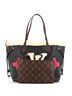 Louis Vuitton 100% Coatead Canvas Black Louis Vuitton Neverfull NM Tote Leather and Monogram Teddy Shearling MM  One size - photo 3