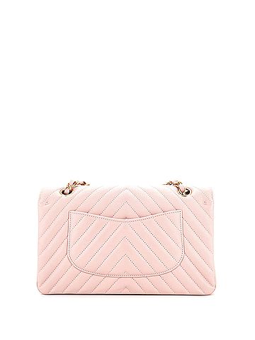 Chanel Chanel Classic Double Flap Bag Chevron Calfskin Medium  (view 2)