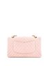 Chanel 100% Leather Pink Chanel Classic Double Flap Bag Chevron Calfskin Medium  One size - photo 2