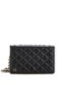Chanel 100% Leather Black Chanel Book Wallet on Chain Quilted Lambskin  One size - photo 1
