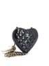 Chanel 100% Leather Black Chanel Double Heart Clutch with Chain Quilted Patent  One size - photo 3