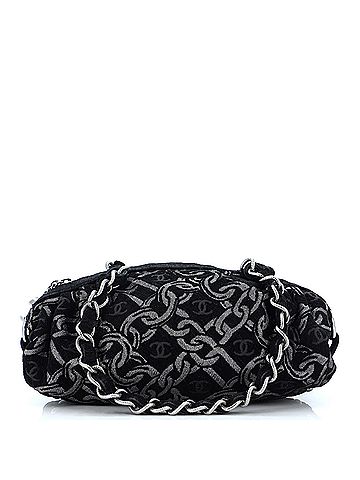 Chanel Chanel Vintage Zip Bowler Bag Printed Jacquard Medium  (view 1)