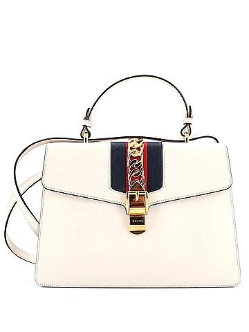 Gucci Gucci Sylvie Top Handle Bag Leather Medium  (view 1)