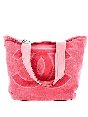 Chanel Chanel CC Beach Tote Terry Cloth Small  (view 1)