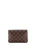 Louis Vuitton 100% Coatead Canvas Brown Louis Vuitton Double Zip Pochette Reverse Monogram Giant  One size - photo 4