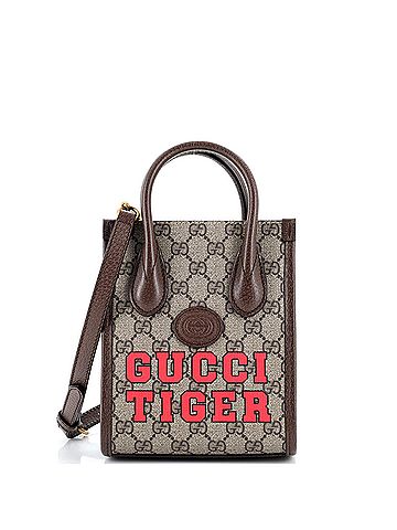 Gucci Gucci Interlocking G Patch Tote Printed GG Coated Canvas Mini  (view 1)