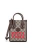 Gucci 100% Coatead Canvas Brown Gucci Interlocking G Patch Tote Printed GG Coated Canvas Mini  One size - photo 1