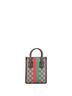Gucci 100% Coatead Canvas Brown Gucci Interlocking G Patch Tote Printed GG Coated Canvas Mini  One size - photo 4