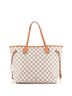 Louis Vuitton 100% Coatead Canvas White Louis Vuitton Neverfull Tote Damier MM  One size - photo 1