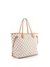 Louis Vuitton 100% Coatead Canvas White Louis Vuitton Neverfull Tote Damier MM  One size - photo 3