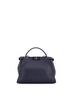 Fendi 100% Leather Blue Fendi Selleria Peekaboo Bag Rigid Leather Regular  One size - photo 4