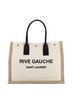 Saint Laurent 100% Canvas Tan Saint Laurent Rive Gauche Shopper Tote Canvas Small  One size - photo 1