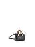 Fendi 100% Leather Black Fendi Logo By The Way Top Handle Bag Embossed Leather Mini  One size - photo 3