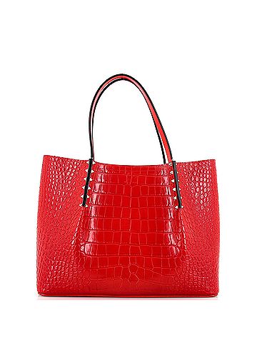 Christian Louboutin Christian Louboutin Cabarock Tote Crocodile Embossed Leather Small  (view 1)